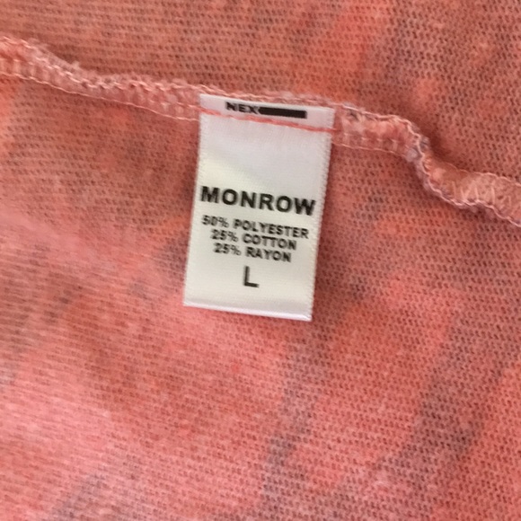 Monrow Pink Camouflage ZIP Hoodie size L New - Picture 5 of 7